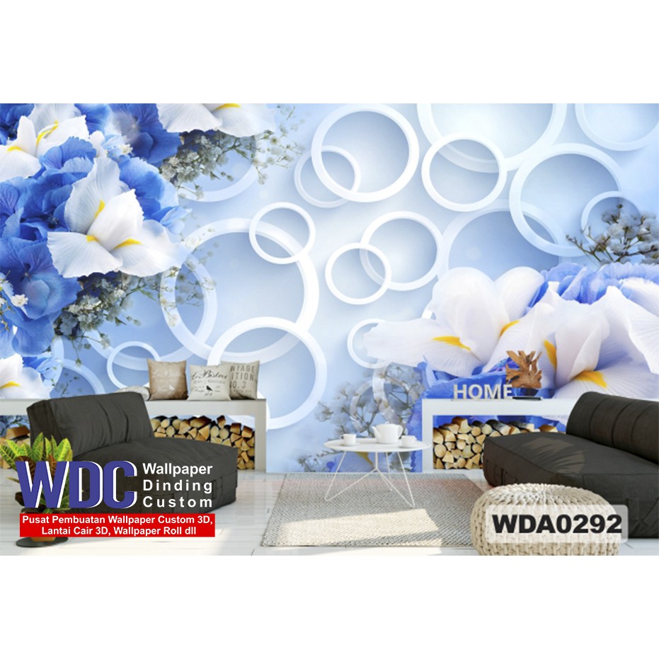 wallpaper custom 3d bunga, wallpaper bunga 3d, wallpaper dinding custom, wallpaper 3d murah