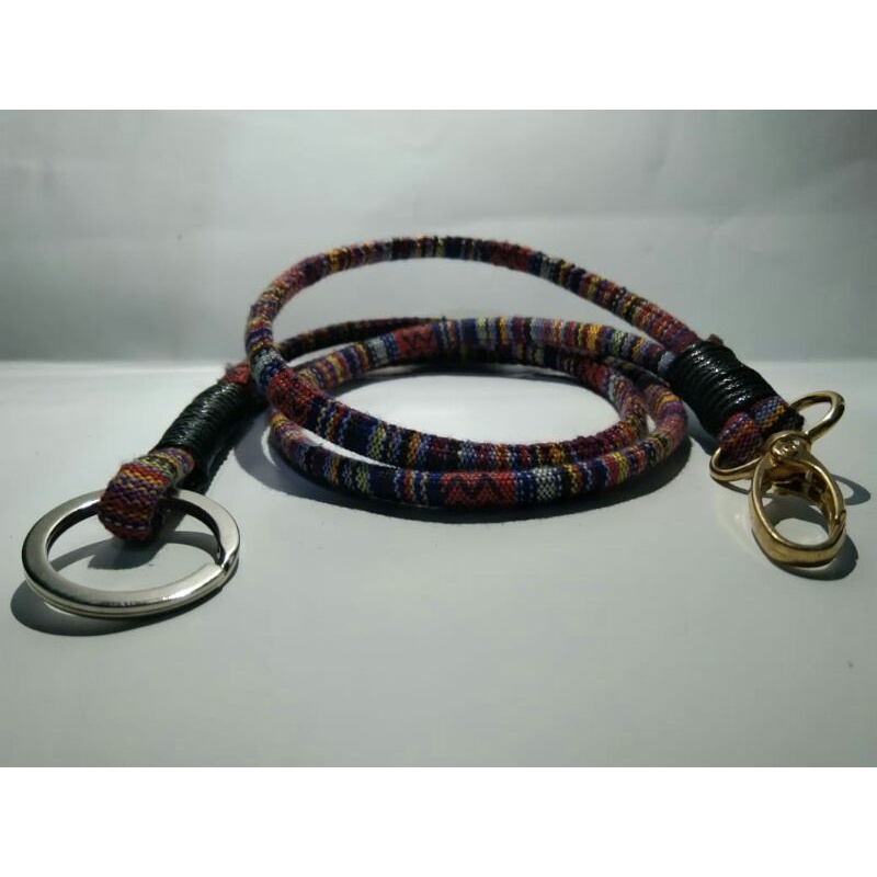 tali dompet tenun etnik pria casual tali 2 lapis