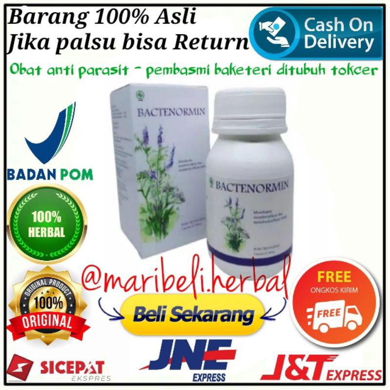 BACTENORMIN ASLI ORIGINAL OBAT PARASIT - BAKETRI - CACINGAN DITUBUH AMPUH BPOM