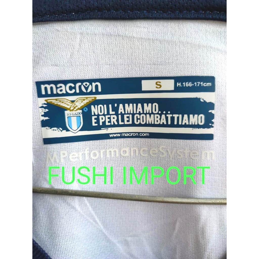 HQ JERSEY BOLA SS LAZIO MACRON AWAY 2021-2022 GO HQ IMPORT