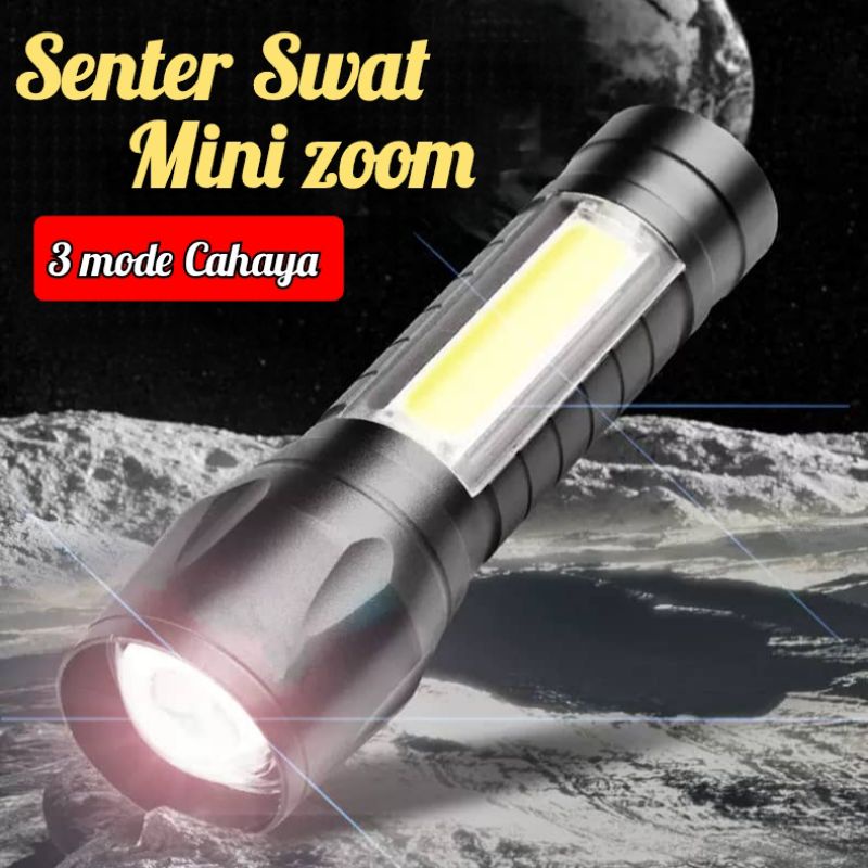 Senter Swat Senter Zoom / SENTER LED POLICE CHARGEABLE / SENTER CAS ⭐Toko13⭐