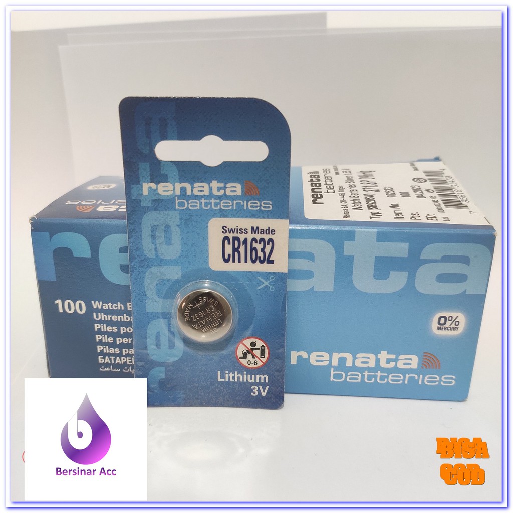 ORIGINAL RENATA CR-1632 CR 1632 3V LITHIUM BATTERY BATERE BATREI