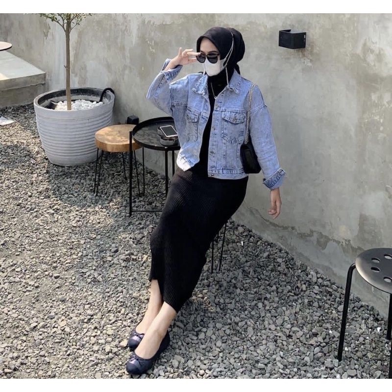 DRESS INNER SPAN JERSEY / INNER GAMIS TANPA LENGAN [COD]