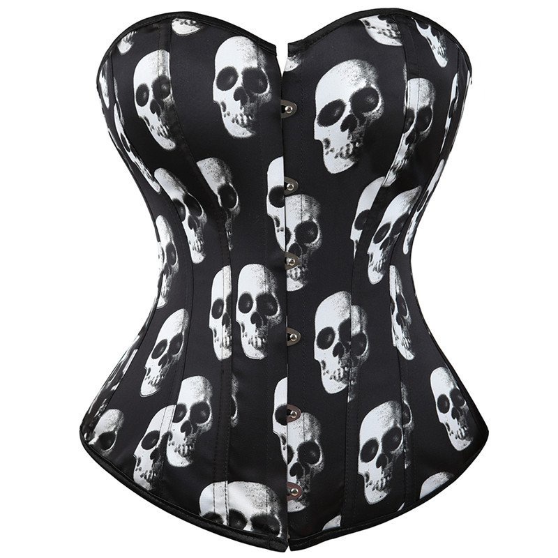 Bustiers Corsets Skull Lingerie Plus Size Burlesque Costumes Fashion Vintage Style Sexy Corset Ove Shopee Indonesia