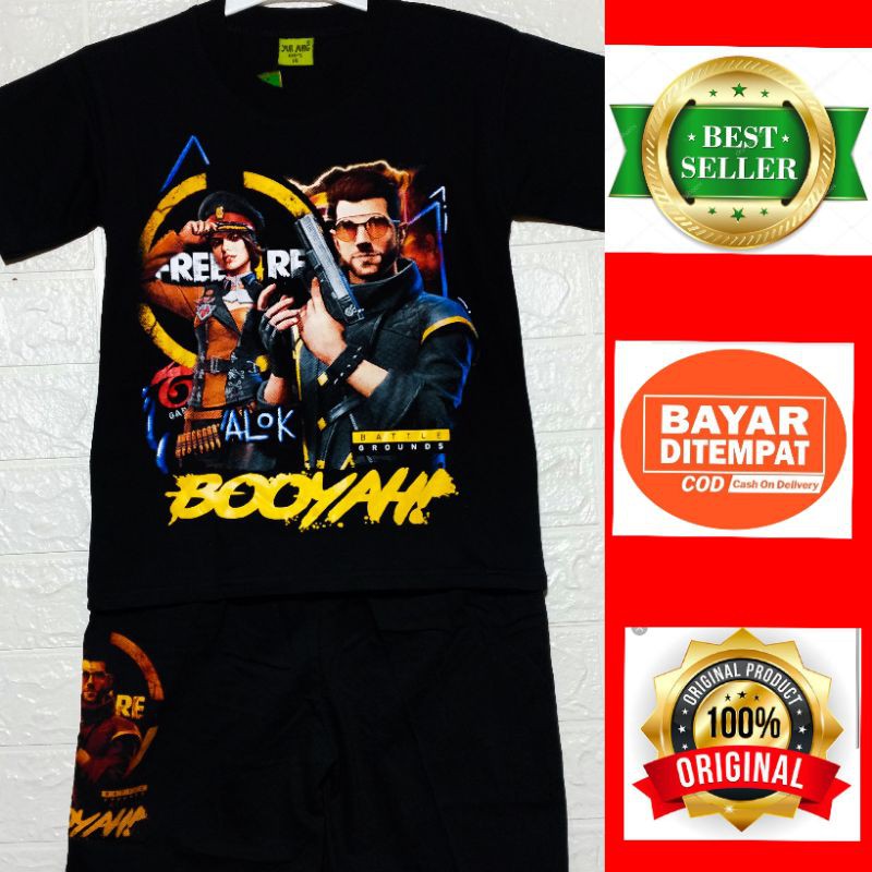 SETELAN BAJU ANAK FREE FIRE/SETELAN BAJU ANAK LAKI LAKI