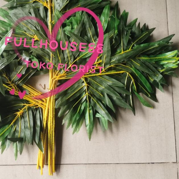 ♖ Daun Artificial / Daun Hias / Daun Plastik / Daun bambu kuning ✺