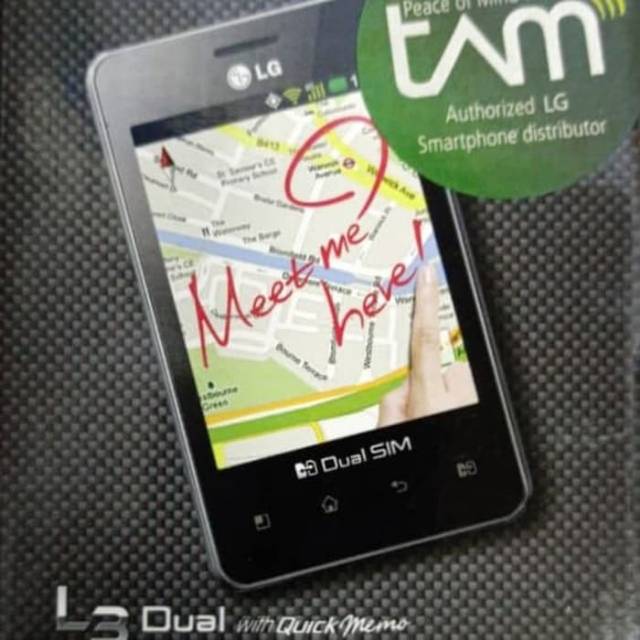 LG Optimus L3 DUAL E405 NEW 100% Original Hp Android Murah