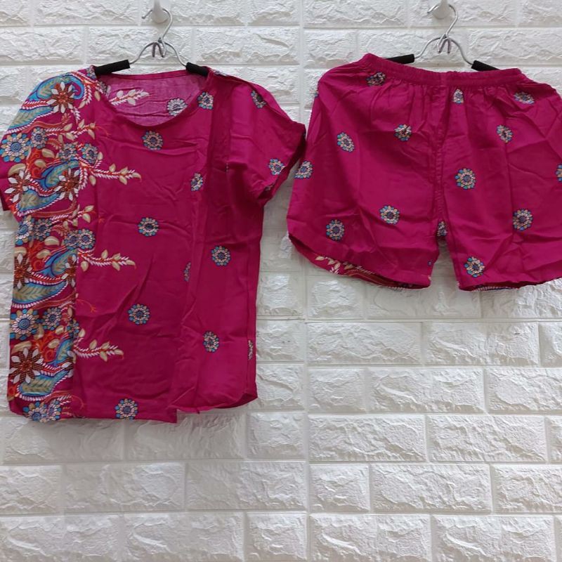 Babydoll Setelan Pendek Katun Rayon Kdde 002