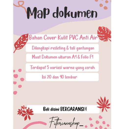

Promo Akhir Tahun [] Map Dokumen/ Dokumen Keeper / Map Ijazah Resleting Anti Air ❈ 70