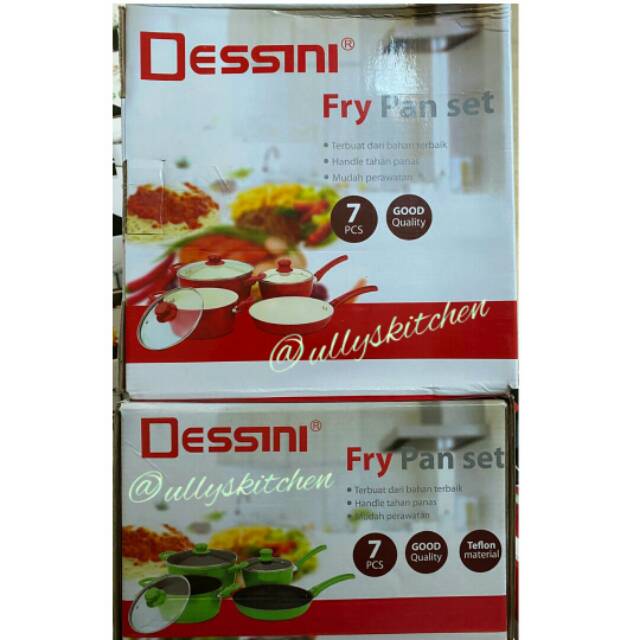 CERAMIC PAN SET / DESSINI CERAMIC 7pc