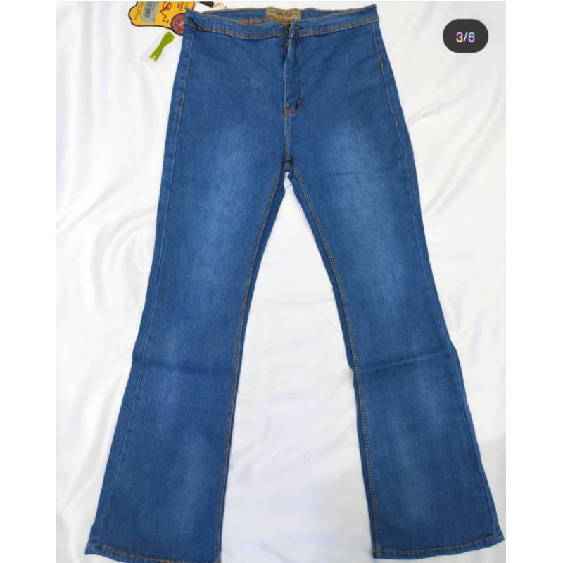 celana jeans highwaist cutbray sv7