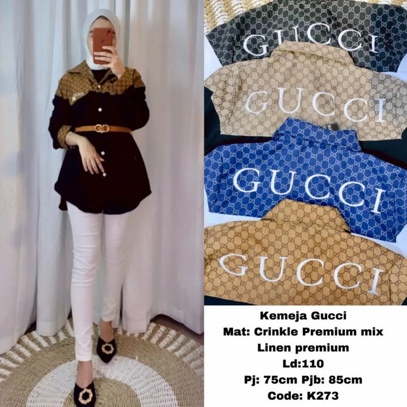 KEMEJA WANITA GUCCI