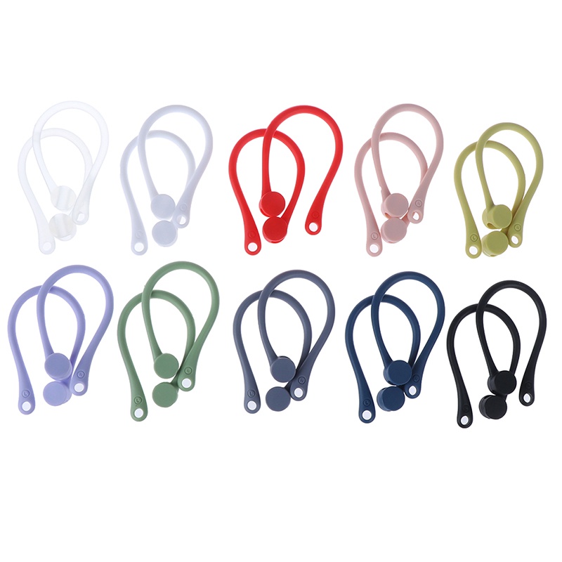 &lt; E2id &amp; &gt; 1 Pasang Strap Holder AirPods Pro Anti Hilang Bahan Silikon