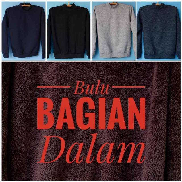 Sweater turtleneck (lapis bulu hangat)-2
