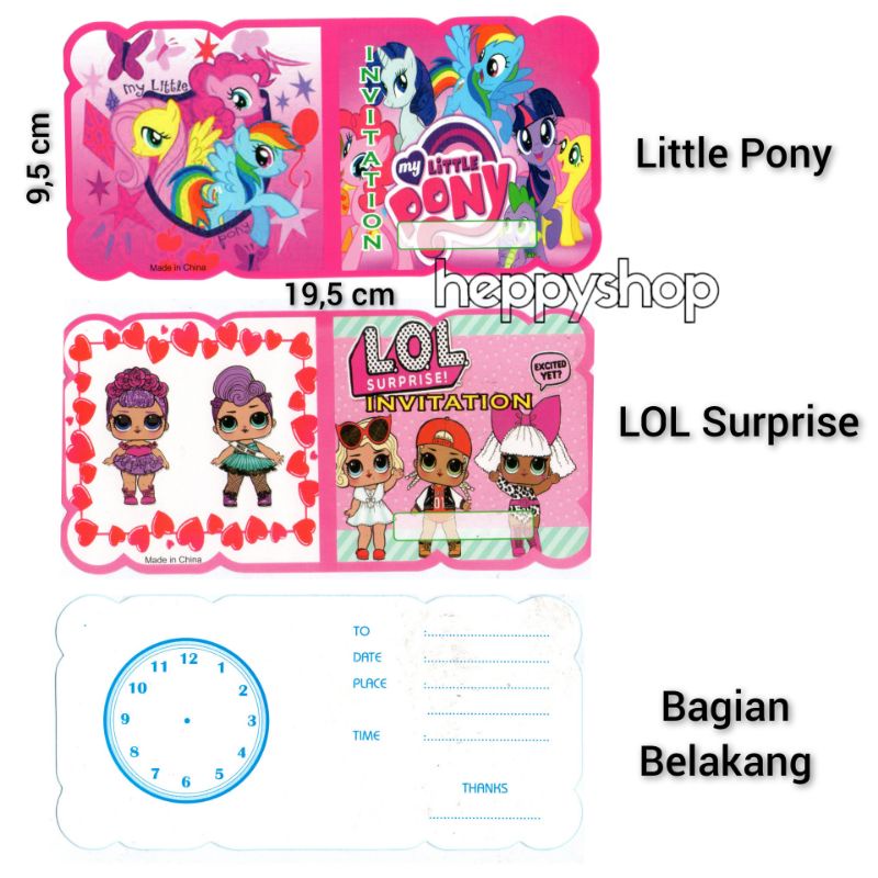 Undangan Ulang Tahun, Undangan Ultah, Kartu Undangan Anak, Kartu Undangan Ulang Tahun