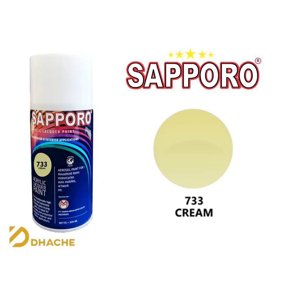 Sapporo Cat Spray 733 Cream 300 ml Cat Semprot Sapporo