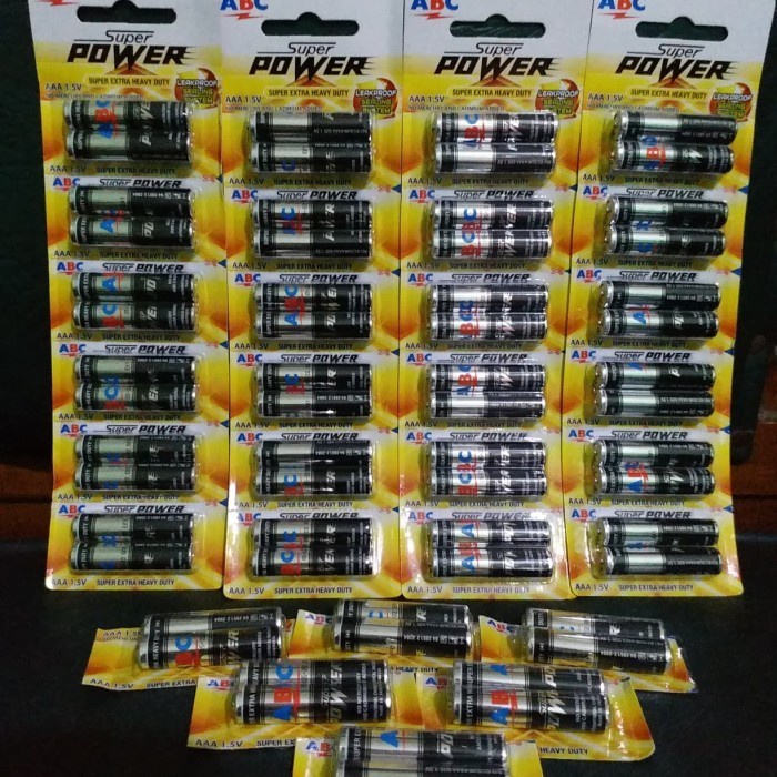 Jual Baterai Batre Abc Super Power Aaa A Volt Isi Pcs Shopee Indonesia