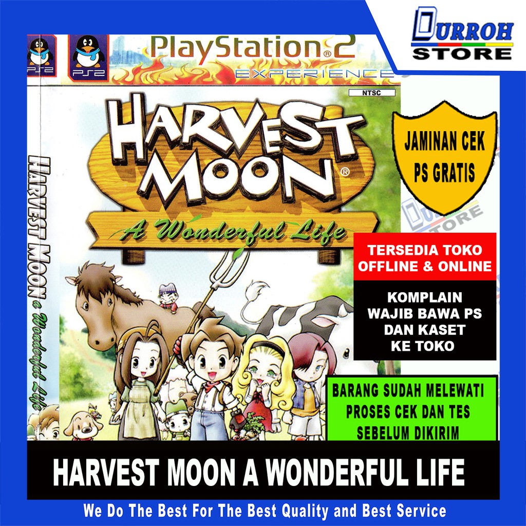 KASET DVD GAME PS2 / PLAYSTATION 2  HARVEST MOON