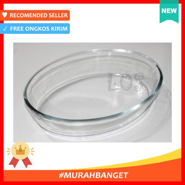 PERALATAN MAKAN - PIRING & MANGKOK SAJI - LOYANG KACA MARINEX OVAL 1.6 LT 6343 (00143.01837)
