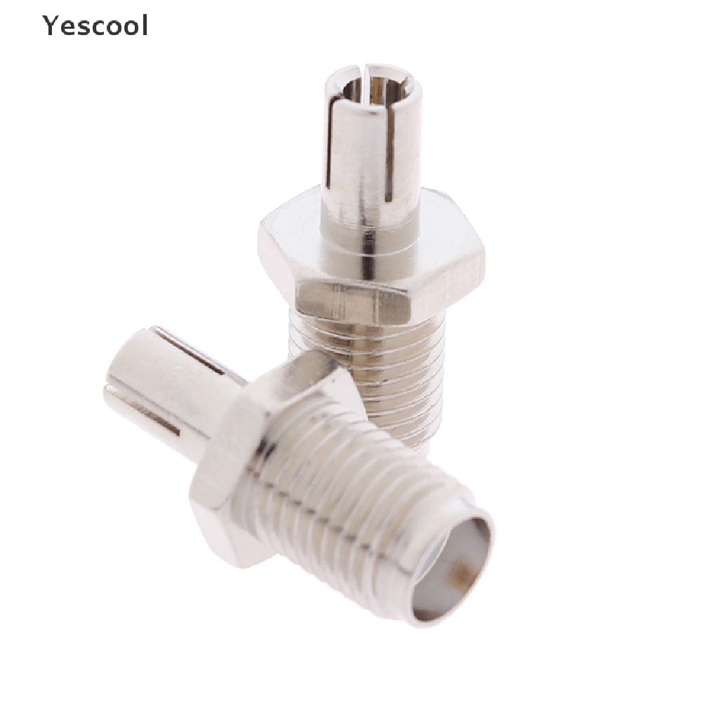 Yescool 2pcs Adapter Konektor Jack SMA Female Ke TS9 Male RF Coaxial