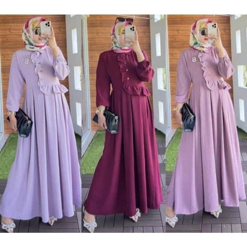 ERINA SAVINA DRESS MAXY CRINKEL CRINGKEL AIRFLOW