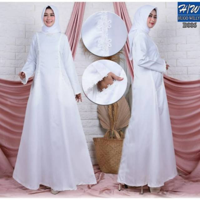 AGNES - H/W gamis baju muslim lebaran wanita terbaru