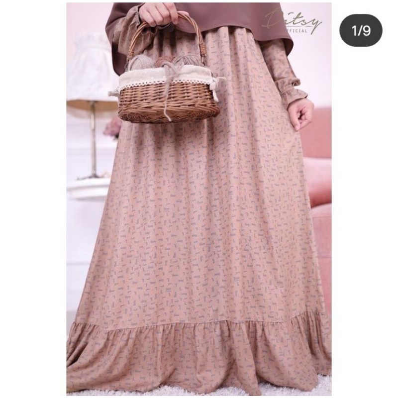 Ditsy Februari 2022 Runa Mocca Ng Size L