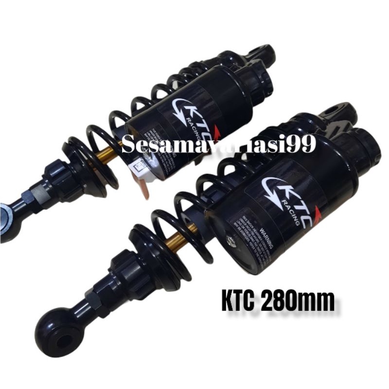 Shockbreaker copy ktc full black 280 tabung double bebek juptz fzr1 nouvo