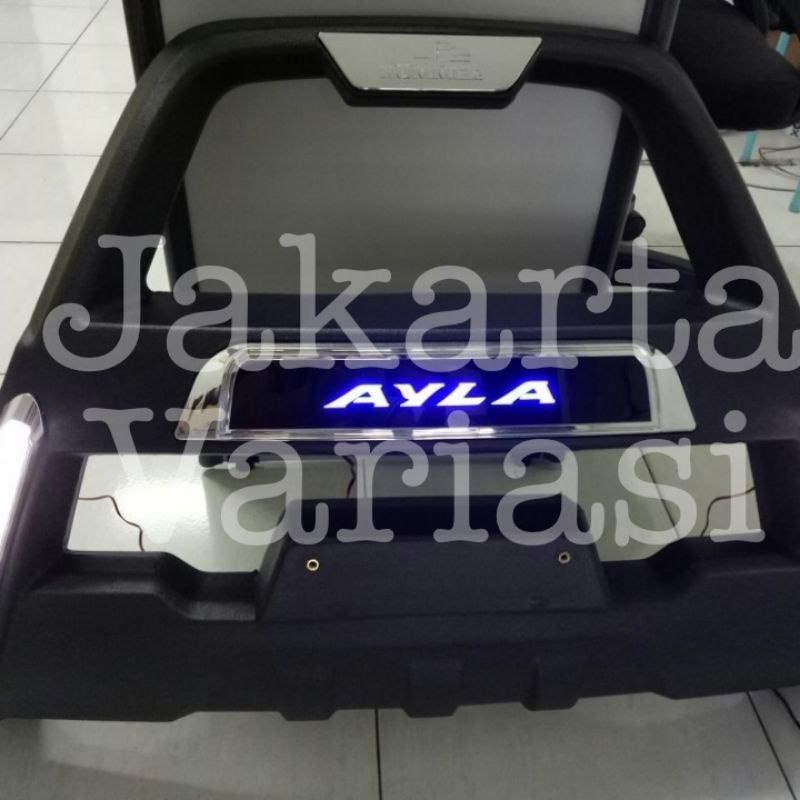 Tanduk/bumper depan ayla with led