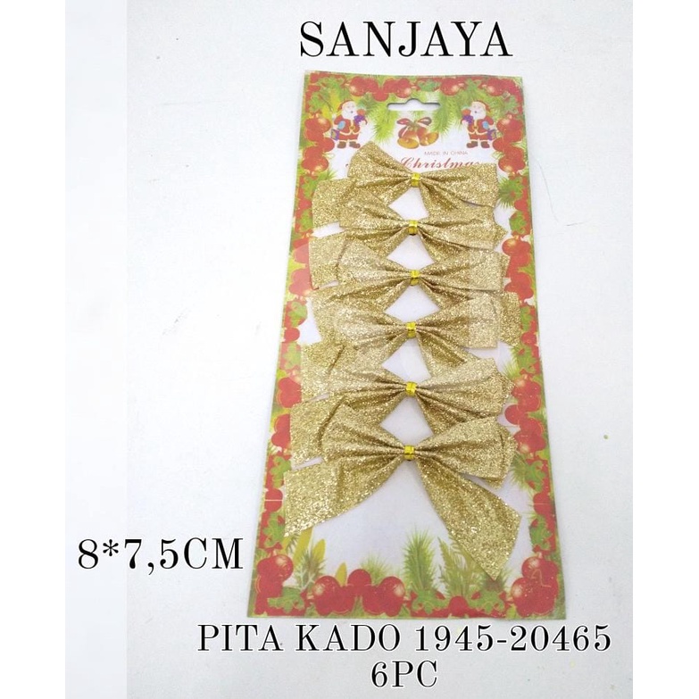 Gantungan Pita Parcel / Pita Natal Parcel Kado / Hiasan Dekorasi Pohon Natal / Natal Pita Kado 1945-20465