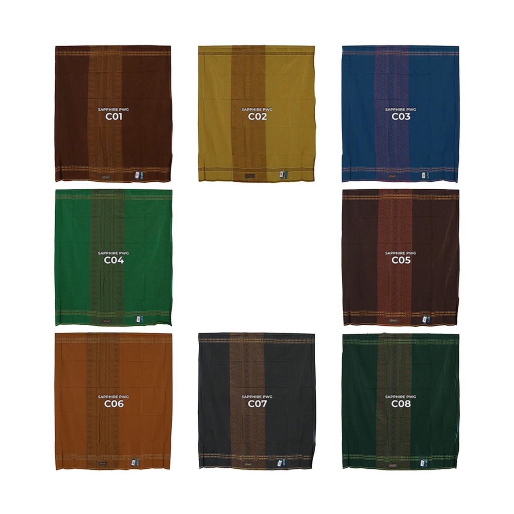 Sarung Sapphire Motif PWG Polos Warna Gunungan
