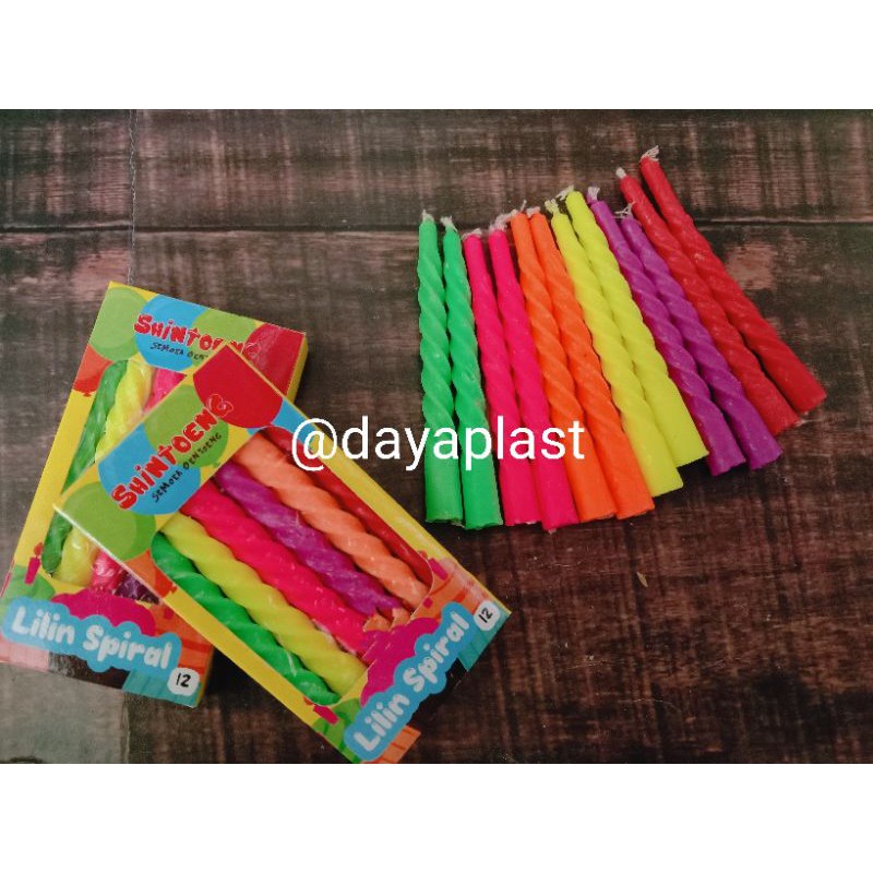 LILIN ULANG TAHUN SPIRAL ISI 12btg