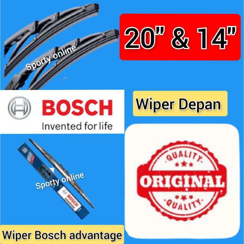 Wiper Bosch toyota Agya 20 dan 14