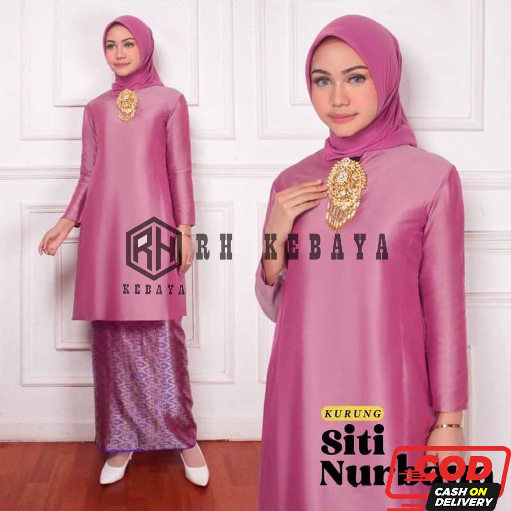 Tunik Wanita Brukat Kebaya Modern Tunik Taffeta Siti Nurbaya