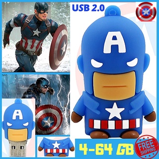 Flash Disk USB 2.0 Kapasitas 2TB Bentuk Kapten Amerika