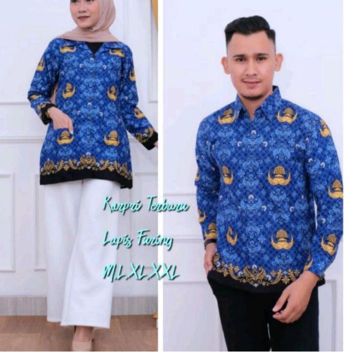 KORPRI PRIA WANITA/sragam korpri 2022 Baju korpri/kemeja korpri/atasan korpri  2022 Baru