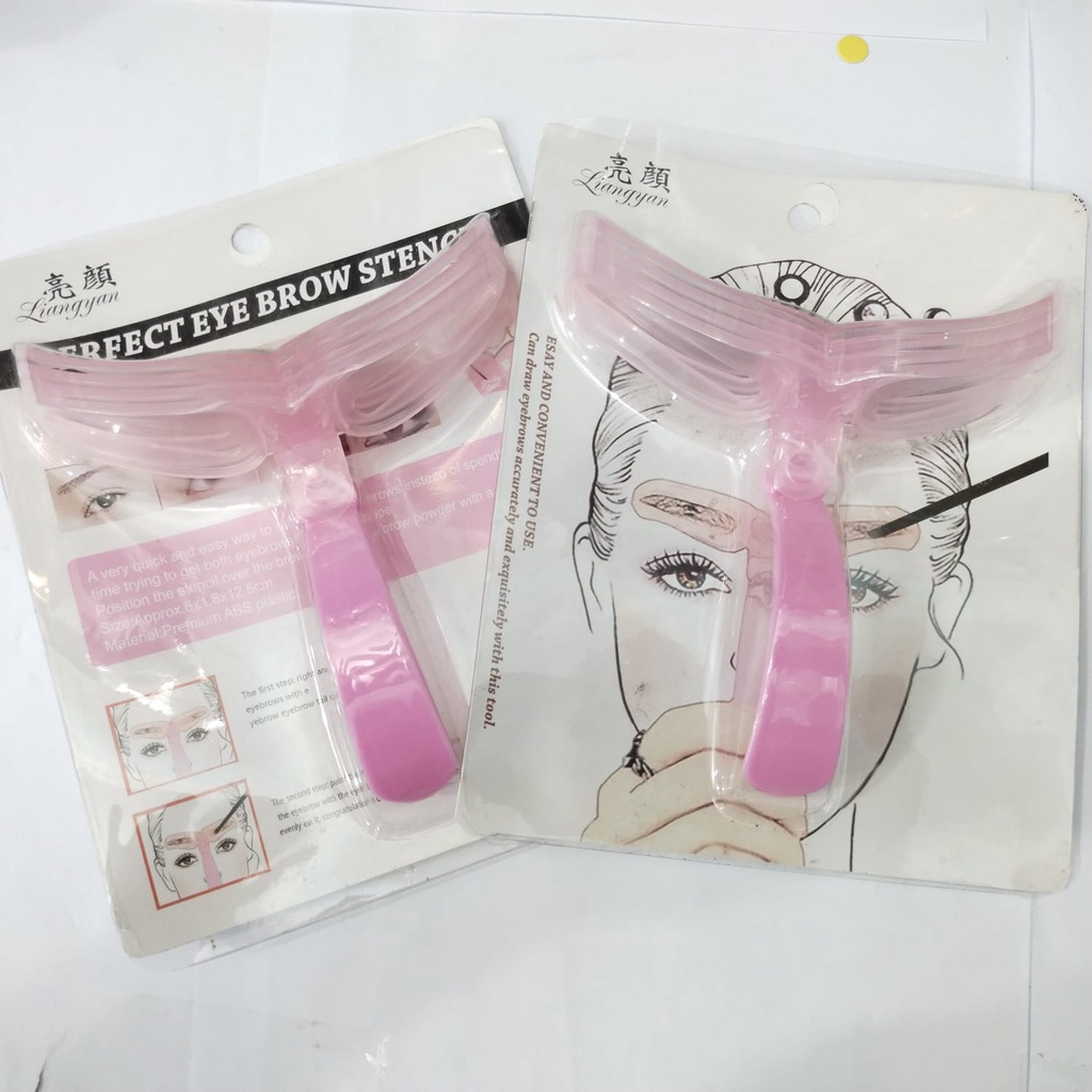 Cetakan Liangyan Perfect Eye Brow Stencil 4 in 1