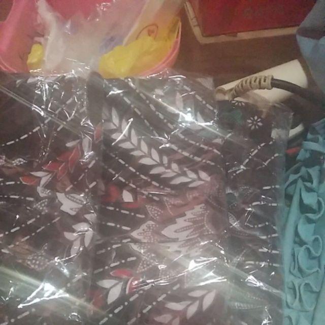 Batik Couple Keluarga Sania Ruffle Ori Ndoro Jowi Dnt Motif Seno Putih