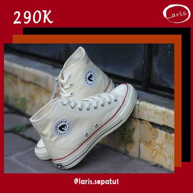VENTELA BTS HIGH 70'S WHITE NATURAL