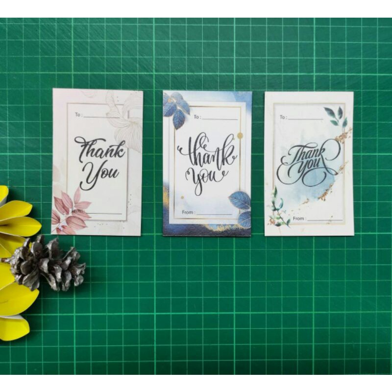 

kartu tag hampers thank you fancy 25 pcs mix 3 motif
