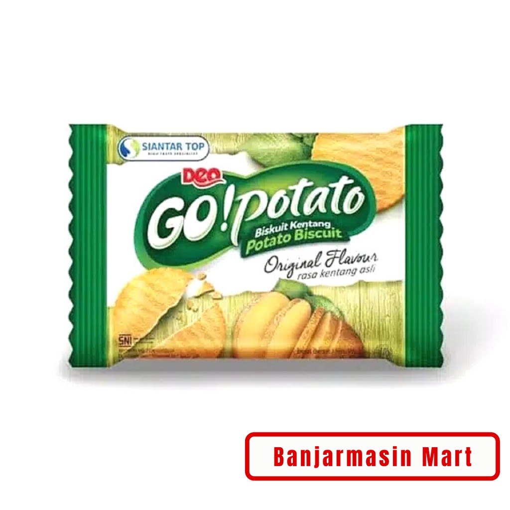 

Go Potato Biskulit Kentang 10g Harga Termurah di Banjarmasin Mart