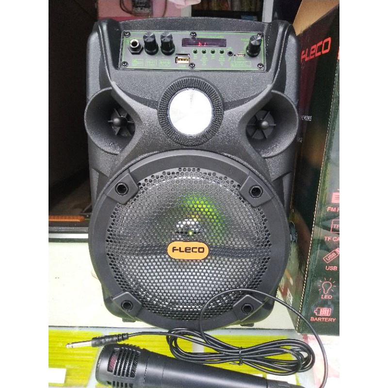 Speaker Wireless Bluetooth karaoke Fleco F-955C Bonus Mic+Remote // SPEAKER BLUETOOTH KARAOKE FLECO F 955C | FMS