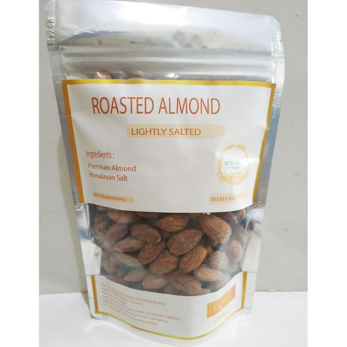 

Ahbbsu Lightly Salted Roasted Almond/Almond Panggang Asin Sedikit - 200 Gr Sasu