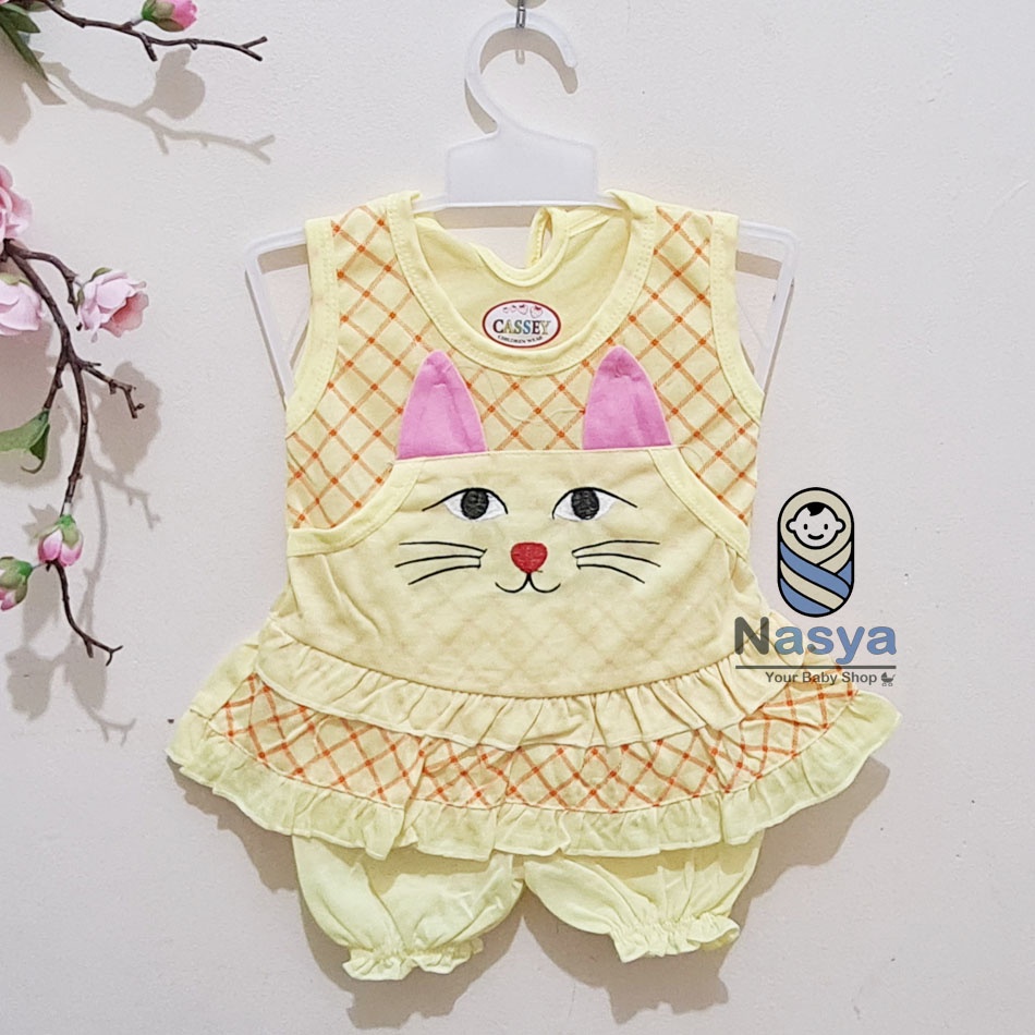 [N-055] Setelan baju perempuan lucu 3-6 bulan NEW ARRIVAL