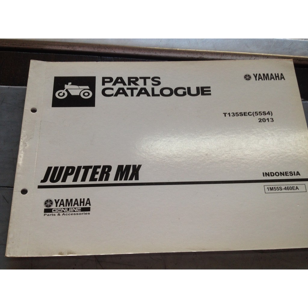 Buku Part Katalog Jupiter MX Lama 2013 Original Yamaha