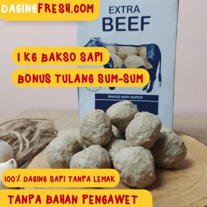 

Tanpa Bonus Sapi Pengawet - Goreng Bakso Daging Sapi Tulang - Kg 1 Bak Berryolshop42
