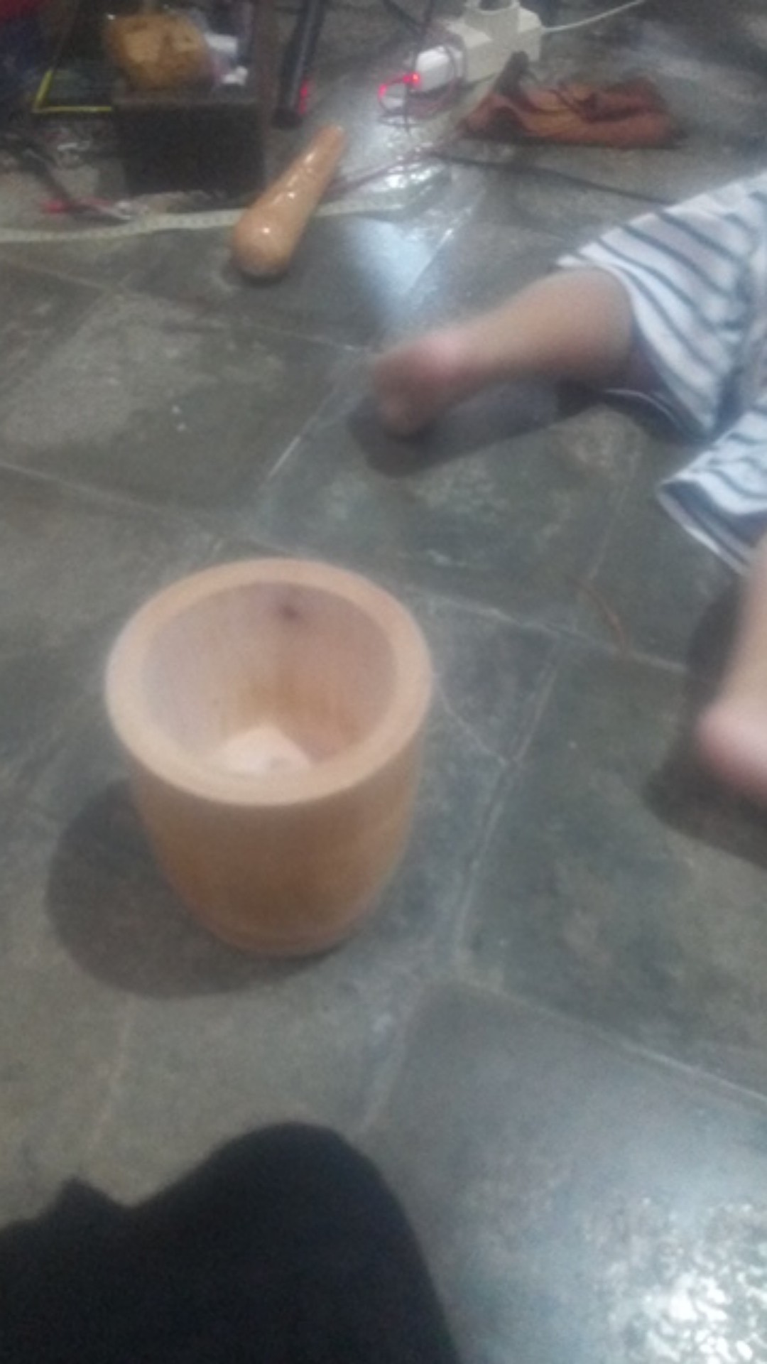 Termurah Set Lumpang Kayu Kecil + Alu / Tumbukan Kayu Ulekan Kayu Peralatan Masak Alat Dapur