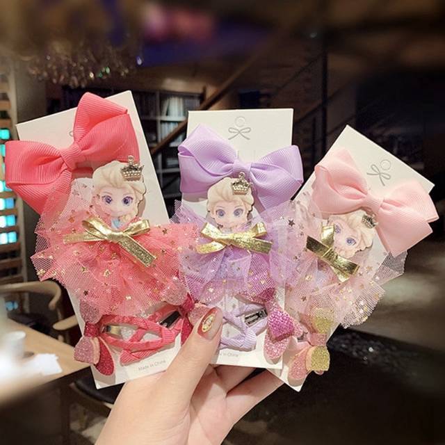 Set Jepit Rambut Anak Frozen Elsa