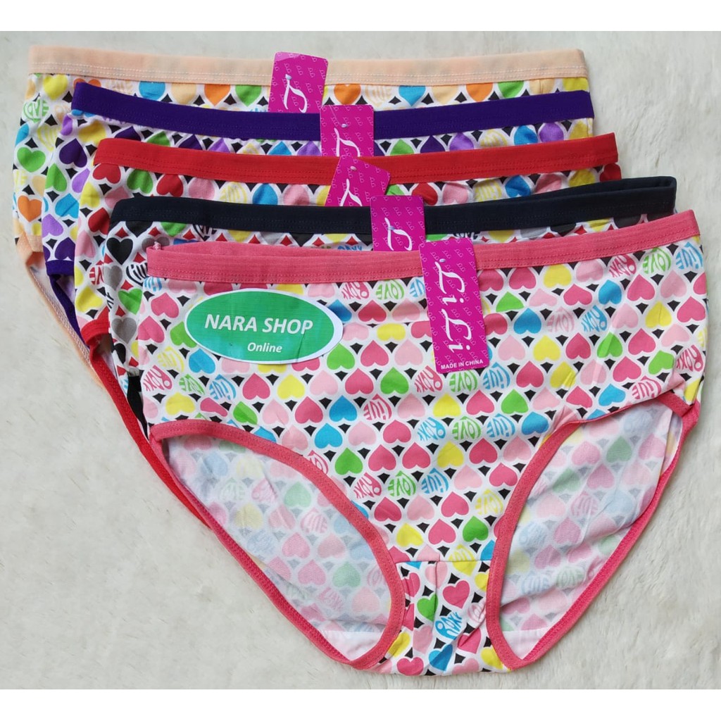 CD MURAH [ 12 Pcs ] Murah LILI | Celana Dalam Wanita Import Murah Berkualitas
