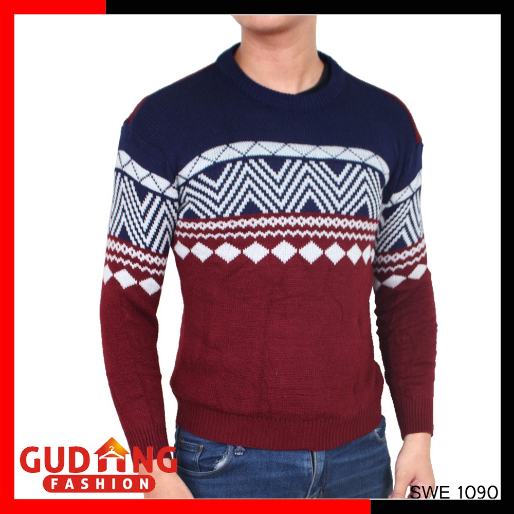 Sweater Rajut Pria Model Tribal Terbaru - SWE 1090